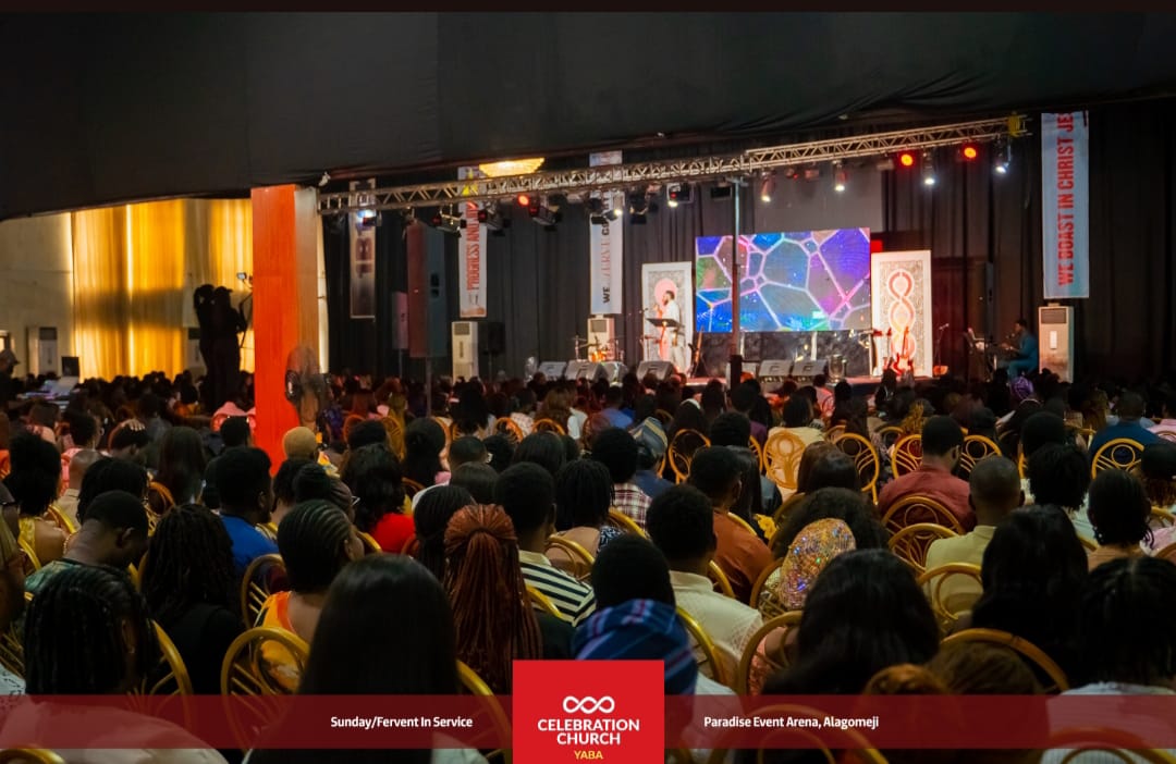 Full auditorium during a Sunday service at CCI Yaba